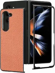 Compatible with Samsung Galaxy Z Fold6 Phone Case Cover XWBrown