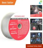 .035-Inch Stainless Steel Flux Cored Wire - High Efficiency, 2-Pound Roll