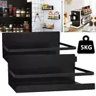 2 Pack Magnetic Metal Rack Spice Rack Seasoning Organizers Refrigerator Shelf