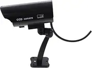 HOMSFOU Dummy Fake CCTV Camera High Simulation Outdoor Monitor Design for Home Security Realistic Appearance No Battery Required Black