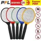 Electric Bug Zapper Tennis Racket Mosquito Fly Swatter Insect Killer Handheld