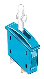 Peco PL-22 HO Switch On/Off/Light Blue