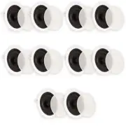 Theater Solutions TS65C Flush Mount Speakers with 6.5" Woofers Ceiling 5 Pairs