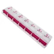 Pill Box ~ Easy Open 7 Slot Case ~ Weekly Tablet Medicine Organiser Dispenser