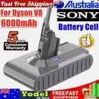 21.6V 6000mAh Sony Battery For Dyson V8 SV10 Absolute Animal Motorhead V8 Vacuum