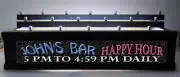 BLACK FINISH-PERSONALIZED HAPPY HOUR LIGHTED 18 TAP HANDLE DISPLAY