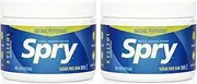 Spry Fresh Natural Xylitol Chewing Gum Dental Defense System Aspartame-Free Sugar Free Gum (Peppermint, 100 Count - Pack of 2)