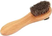 F Fityle Black Polish Horse Hair Brush for Boots Shoes Sneakers Shoes Boots Care Tool