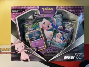 Pokémon TCG Sword Shield Mew V Box Booster Packs Mewtwo Promo NEW WITH SWIRL