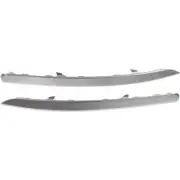 Set of 2 Bumper Face Bar Trims Molding Step Pads Front Driver & Passenger Pair (for: Kia)