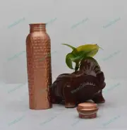 New 700 ml Hammered Stylish And Advanced Leak Proof Cap -100% Copper Bottle