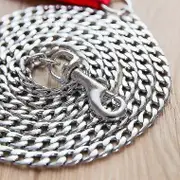 Anti-bite Dog Traction Iron Chain Dog Leash Plus Foam Anti-slicing Small, Medium And Large Dogs Chain Metal Dog Chain -t Black 3.0m * 1.8m long