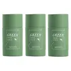 3 Pcs Green Tea Mask Stick Green Tea Purifying Clay Stick Mask Blackhead Remover