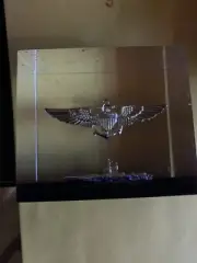 Vtg Navy lucite paper weight "Guest of Secretary of the Navy", "Fly with the Fl