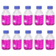 10 Pack Reagent Media Storage Bottles 500ml Borosilicate Glass Bottles
