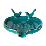 Bird Shape Soap Bar Holder, Ceramics Soap Dishes for Bathroom, Self Draining Soap Tray for Bathroom, Kitchen, Shower, Home