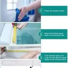Air Conditioner Window Seals Kit with Zip for Portable Air Conditioners