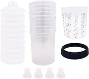 Automotive Paint Mixing Cup | Disposablee Spray Paint Guun Cup | Paint Mixing Quick Cup Kit | Paint Spray Cups with 10 Lids | Paint Container Kit for Paints, Primers, Coatings