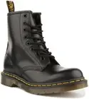 Dr Martens 1460 Smoth Lace Up 8 Eyelet Boot In Black Size UK 3 - 12