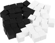 Toyvian 40Pcs Mini Wood Game Chess and Square Checkers Replacement Game for Intellectual Development for Family Fun