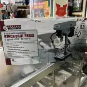 CENTRAL MACHINERY 8" 5 SPEED BENCH DRILL PRESS with WORKLIGHT #60238
