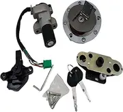 Motorbike Ignition for Suzuki EN125 Fuel Gas Tank Cap Storage Box Loc Helmet Set Motorcycle 6 Wire Ignition Switch Lock Ignition Switch
