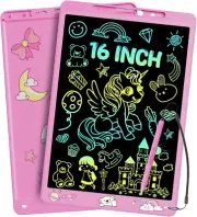 16 Inch LCD Writing Tablet for Kids, Colorful Doodle Board, Eye Protection Drawi