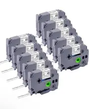 10-Pack Label Maker Tape Replacement for TZe231 Brother P Touch Label Maker