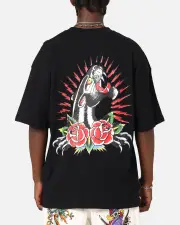 [ED HARDY] Ed Hardy Panther Ray T-shirt Black - Size L L Black