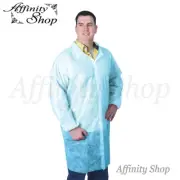 Lab Coats Blue Disposable PP Polypropylene Coverall Jackets Non-Woven Coat