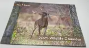 2025 Wildlife Monthly Wall Calender 12 Month by Paul T. Brown