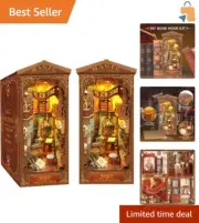 Creative Book Nook Kit with Touch-Sensitive Light - Perfect DIY Gift for Teens