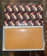 Vintage NOS Craftsman Genuine Pigskin Billfold Wallet With Box Pencil & Memo Pad