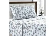 Lux Decor Bedsheet Set, Microfiber 1800 Thread Count, Wrinkle Stain Fade Resistant, Hypoallergenic Luxury Sheets, 4 Piece, Twin Size