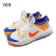 Nike 籃球鞋 Air Zoom Crossover GS 大童鞋 女鞋 白 橙 氣墊 透氣 緩震 FD4638-181