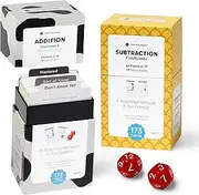 Think Tank Scholar 346 Addition and Subtraction Flash Cards | All Facts Color Coded | Best for Kids in Kindergarten, 1st, 2nd & 3rd Grade