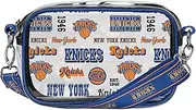 FOCO NBA Team Logo Stripe Clear Crossbody Bag, Retro Print
