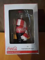 Coke Ornament Bottle w/ Scarf - OFFICIAL PRODUCT