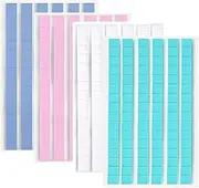 CRASPIRE 384Pcs 4 Colors Adhesive Poster Putty Reusable Sticky Tack Putty Removable Full Elasticity False Nail Tips Sticky Manicure Tool Plasticine Non Stick Hand Clays for DIY Practice Sticking Decor