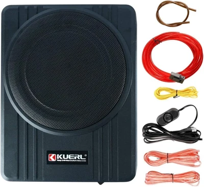 Yaccc 10" 800W Under-Seat Active Subwoofer & Amplifier Package