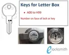 Key to Code Number Suits Sandleford Letterbox, Mailbox Letter Box Lock FREE POST