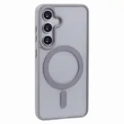 For Samsung Galaxy S23 FE Case Compatible with MagSafe Shockproof PC+TPU Clear Phone Cover