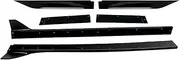 Compatible for Ford Mustang 2010-2014 GT500 Style Gloss Black Side Skirts Panel Extension-4PCS