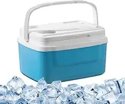 Camping Cooler - | 8L Portable Outdoor Picnic Cooler - Leakproof Car Refrigerator with Handle, Adventure Cooler Box, Picnic Ice Cooler, Large Capacity Ice Chest for Beverages Food Drink