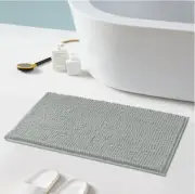 Rug Bathroom Mat Absorbent Soft Set Shaggy Non-Slip Memory Foam Chenille Shower