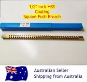 1/2" Square Coating Broach Inch Size High Speed Steel Cutting Tool