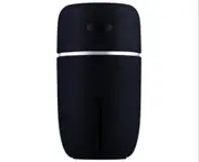 USB Car Humidifier, Mini Portable Humidifiers Air Purifier, Quiet Operation, Adjustable Mist Modes for Travel Home Baby Office Car-BLACK