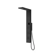 VITO BERTONI LIFE Panel Shower Tower - Rain Head with NANOJET and Hand Shower Matte Black