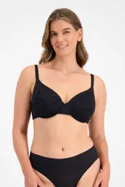 Berlei Because Lightly Lined Full Coverage Bra - Black, Size: 10 DD
