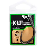 Black Magic KLT Teflon Coated Fishing Hook Small Pack #8/0